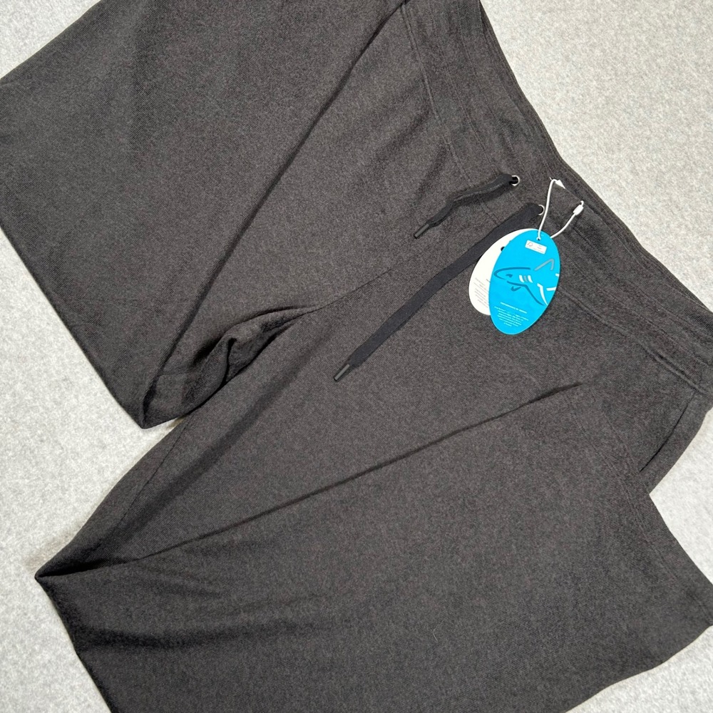 Greg Norman Lux Fleece Pants Womens XXL Gray Drawstring Athleisure Comfort‎